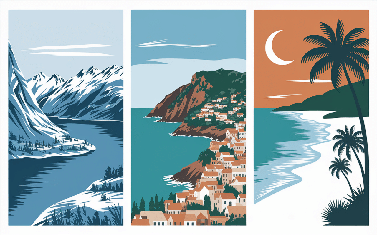 Paysages CFC Croisiere fjords mediterranee plage tropicale