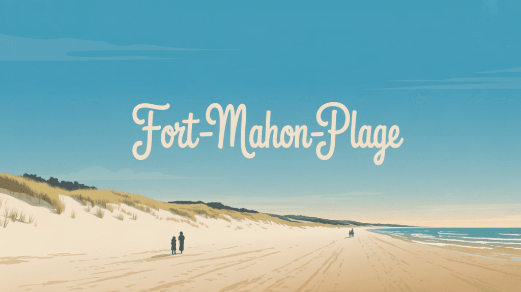 plage infinie fort mahon avec dunes et familles