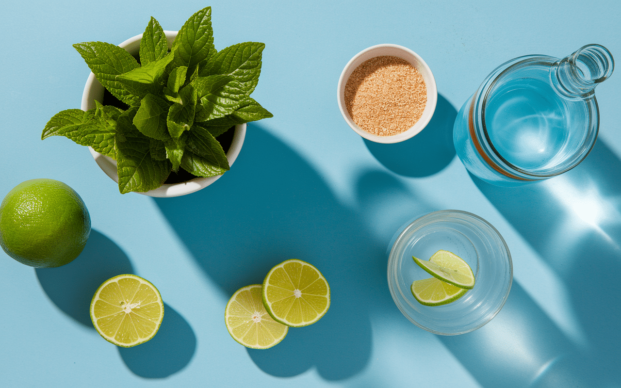 ingredients virgin mojito menthe citron sucre eau gazeuse
