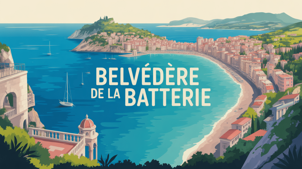 Vue panoramique belvedere de la batterie Toulon