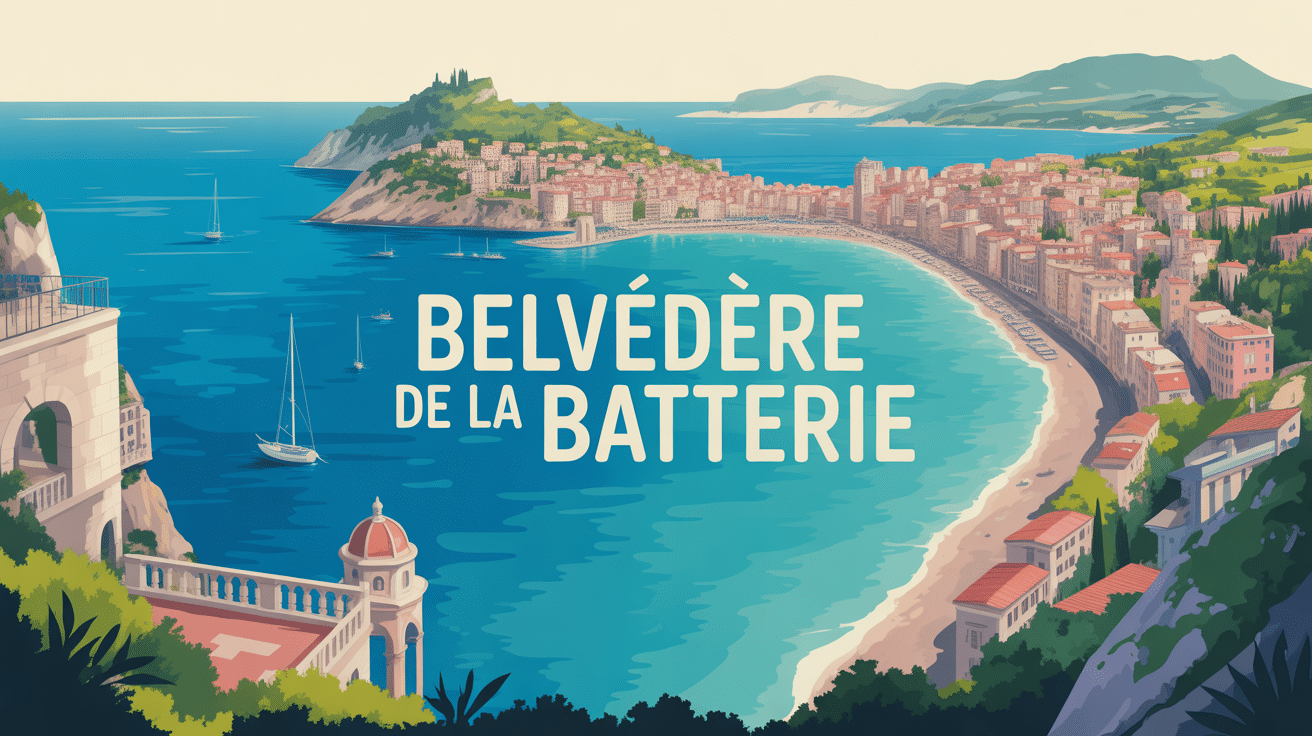 Vue panoramique belvedere de la batterie Toulon