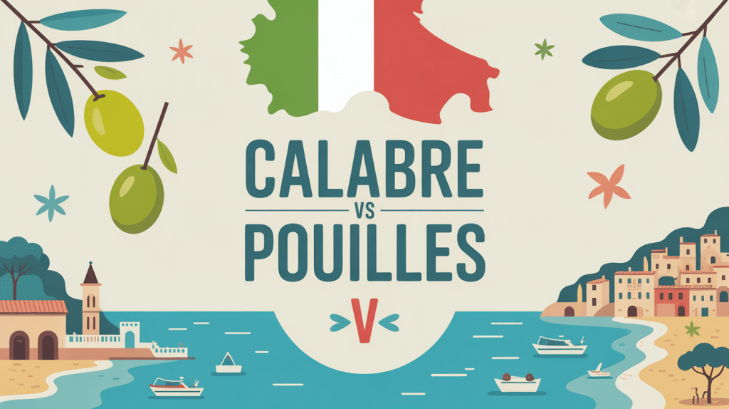 carte calabre ou pouilles sud italie méditerranée