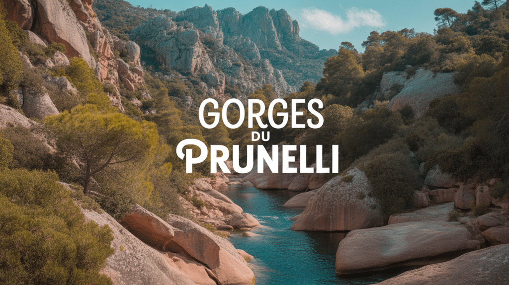 Canyon gorges du prunelli eaux turquoise et falaises