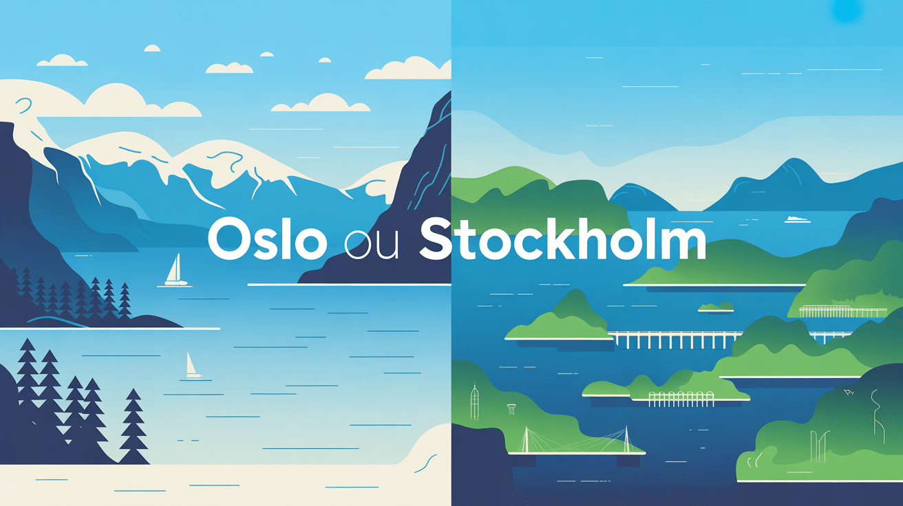 vue panoramique oslo ou stockholm paysage nordique
