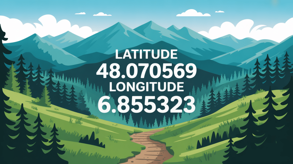 Paysage Vosges latitude 48.070569 longitude 6.855323