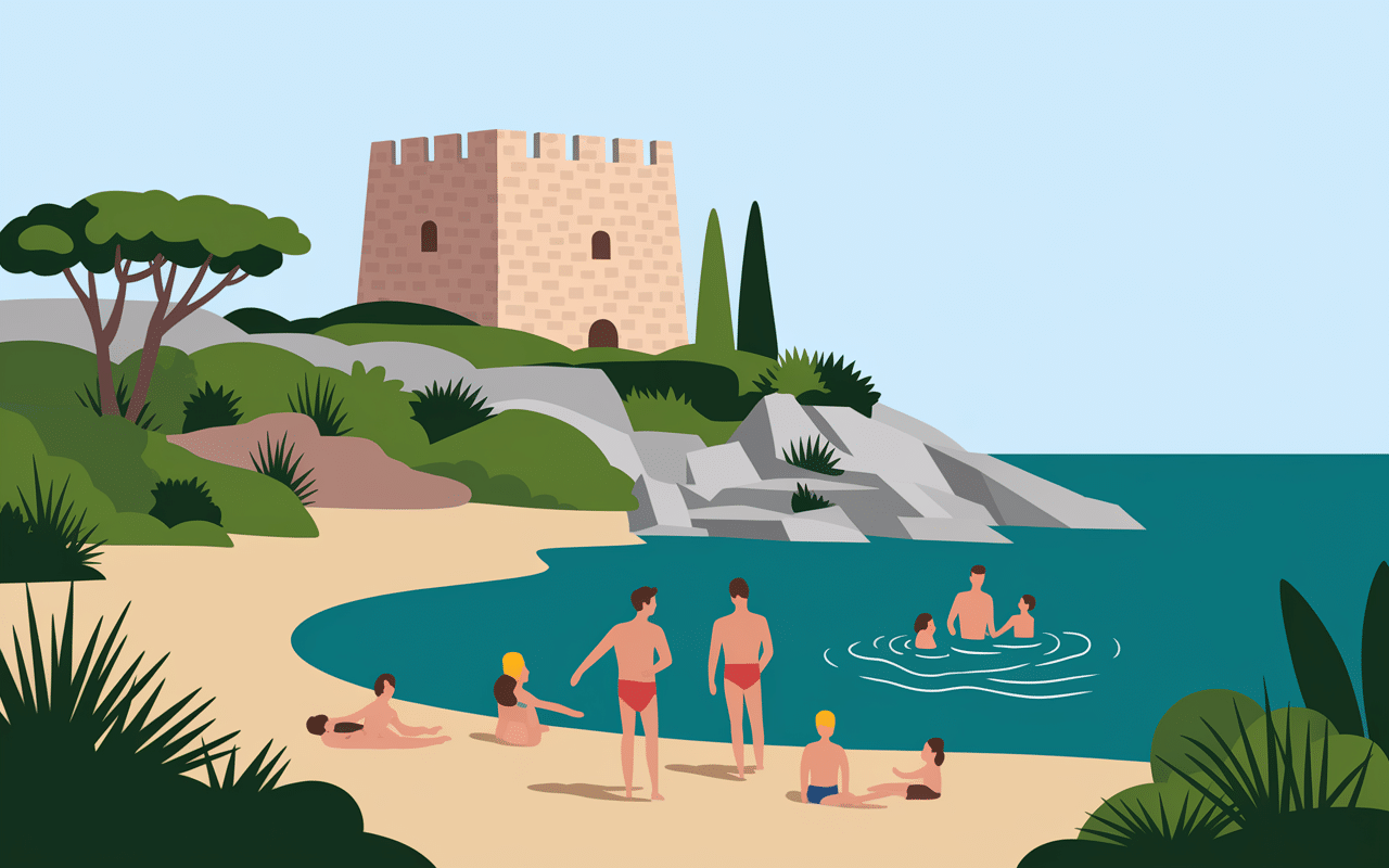 Crique plage de Fautea - Arinella di Fautea et tour génoise