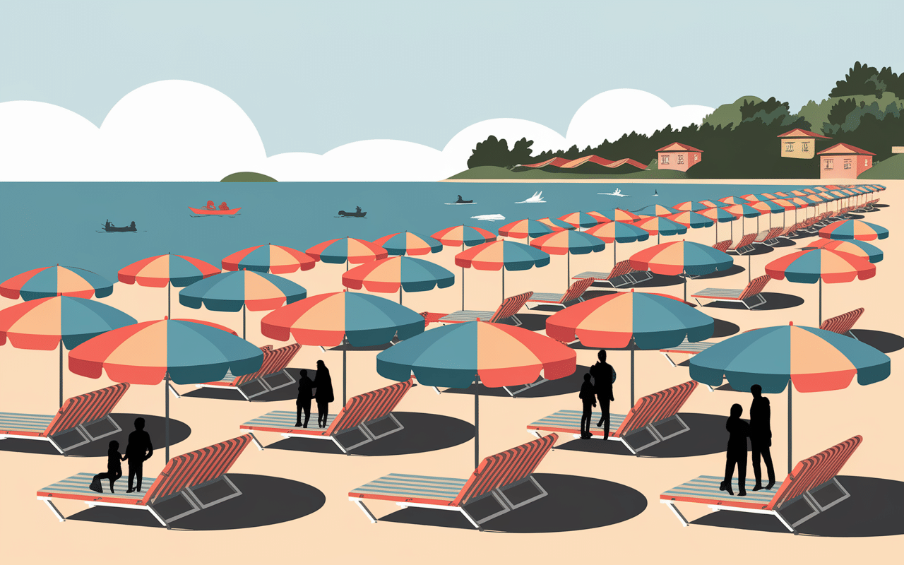 rimini plage ambiance familiale détente animation estivale