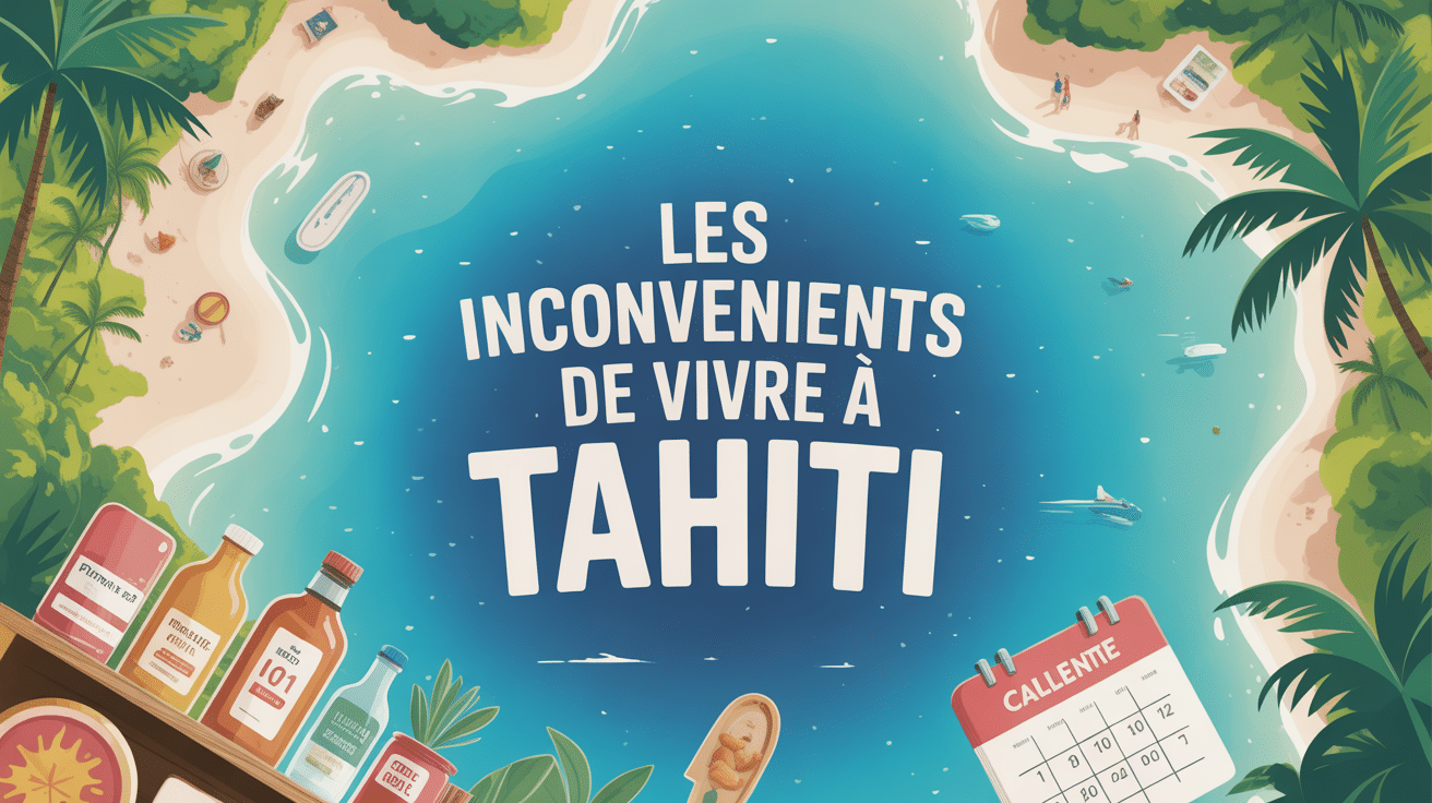 vivre à tahiti inconvénients illustration contrastée île et défis