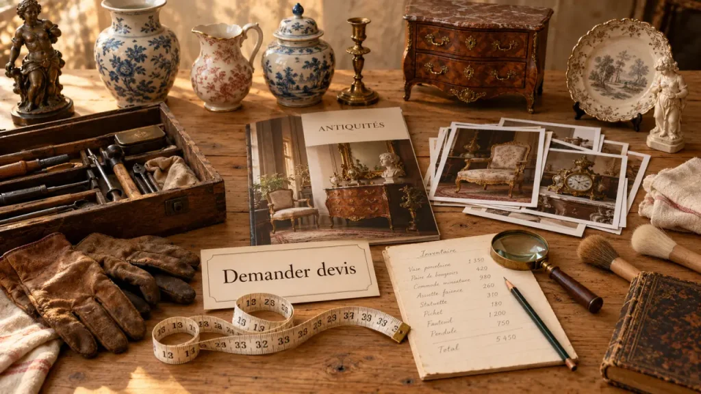 Brocanteurs dordogne : devis pour vendre des objets anciens, sans confondre rachat et débarras